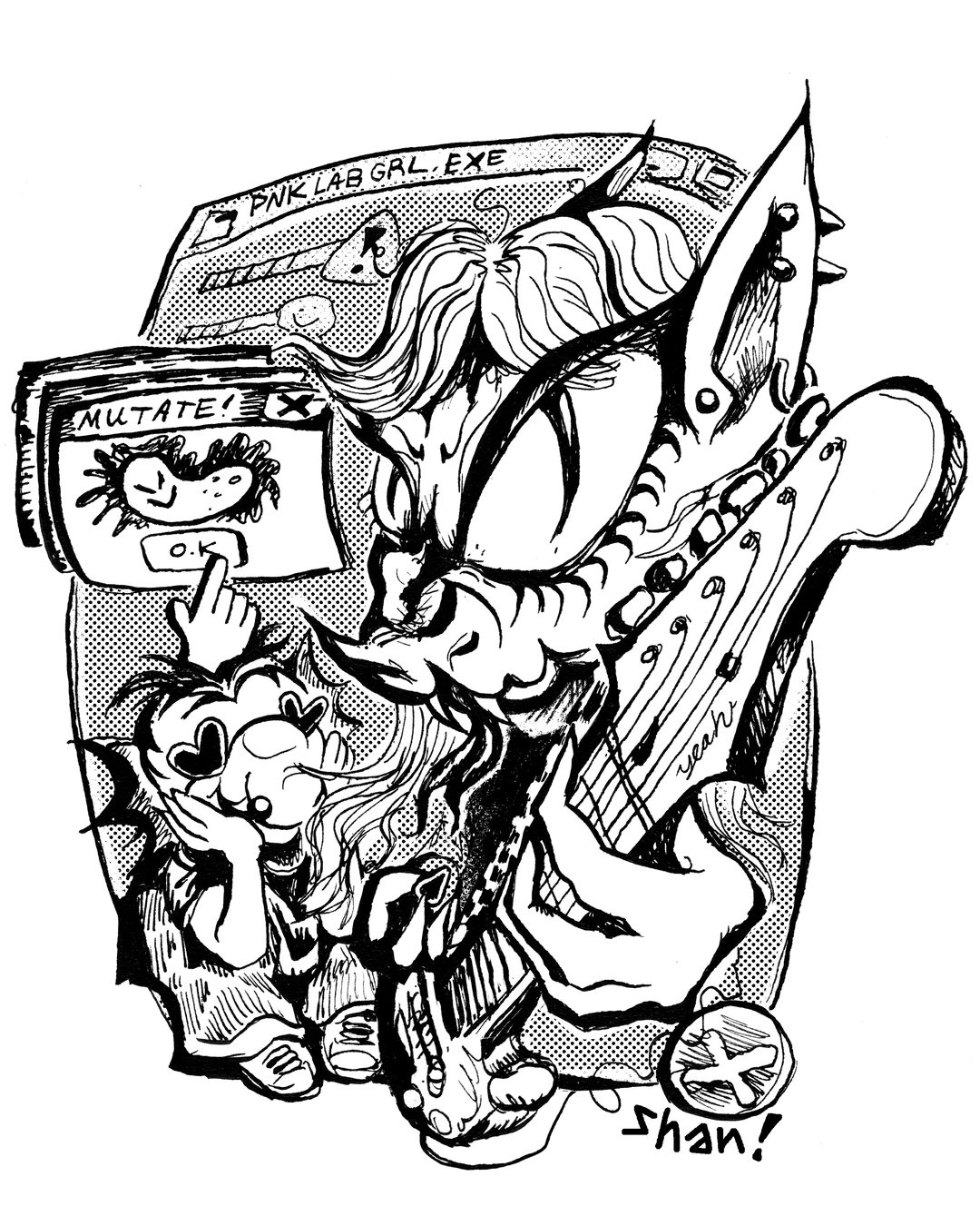 P*NK LAB GRL! T-Shirt Design